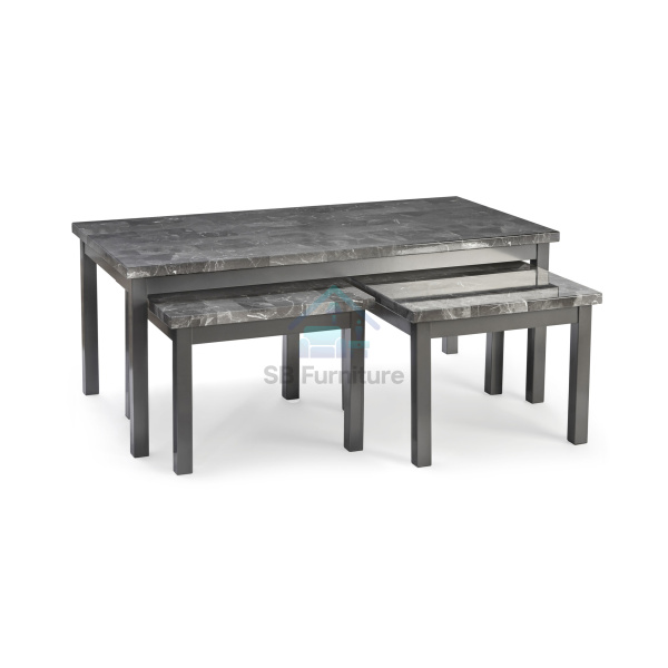 Grey Lucy 2+1 coffee with side table,2+1 Coffee Table