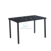 Oval Dining Black Frame with Black Top