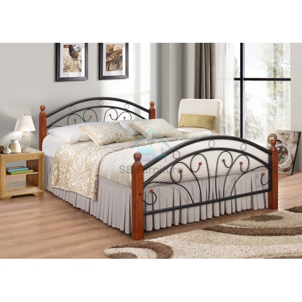 Oak King Bed
