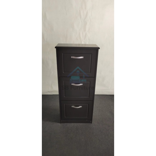 Hampton Grey 3 Shoe Rack