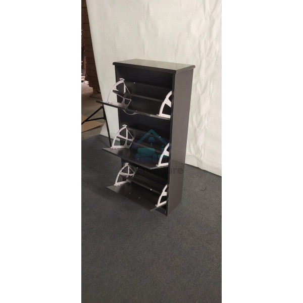 Hampton Grey 3 Shoe Rack