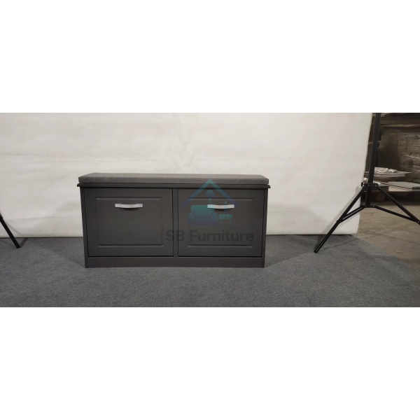 Grey Hampton -2 Door Shoe Rack