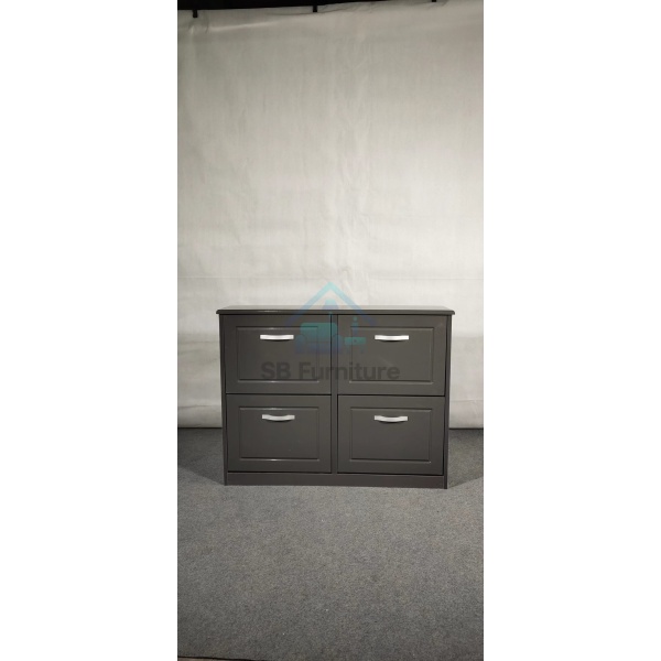 Grey Hampton -4 Door Shoe Rack