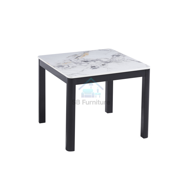 Amber White Side Table