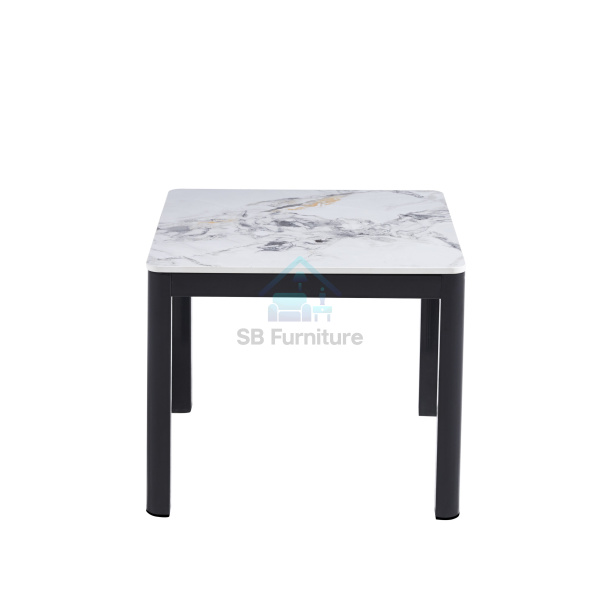 Amber White Side Table