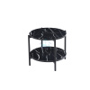 Vina coffee table with black frame black top