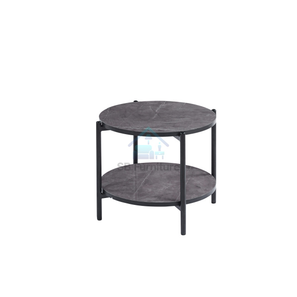 Vina coffee table with black frame Grey top